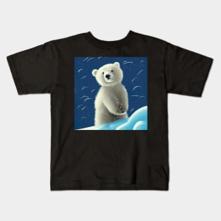 Cute polar bear baby Kids T-Shirt
